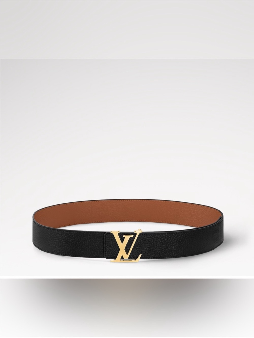 Louis Vuitton LV Reversible 40MM Belt - Black Brown with Gold Buckle